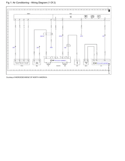 AC wiring schematic with relays, switches, and component connections labeled with wire gauges.
