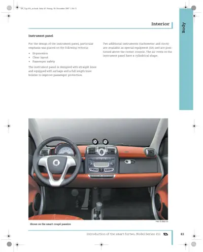 Dashboard view with speedometer, center console controls, and cylindrical air vents above stereo.